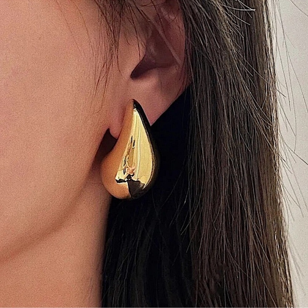 Gold Plated Water Drop Earrings Bogota